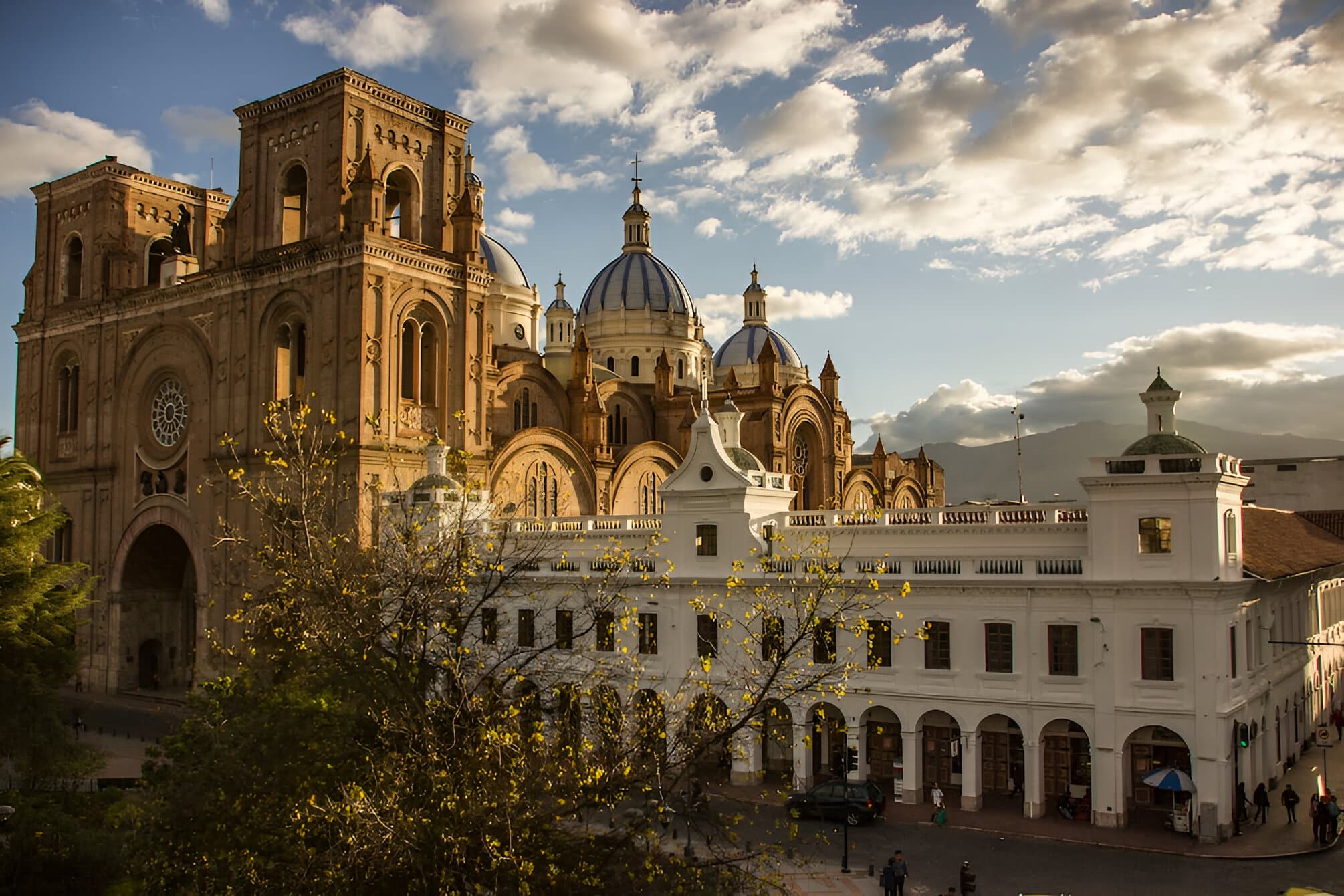 Cuenca's cathedral at golden hour